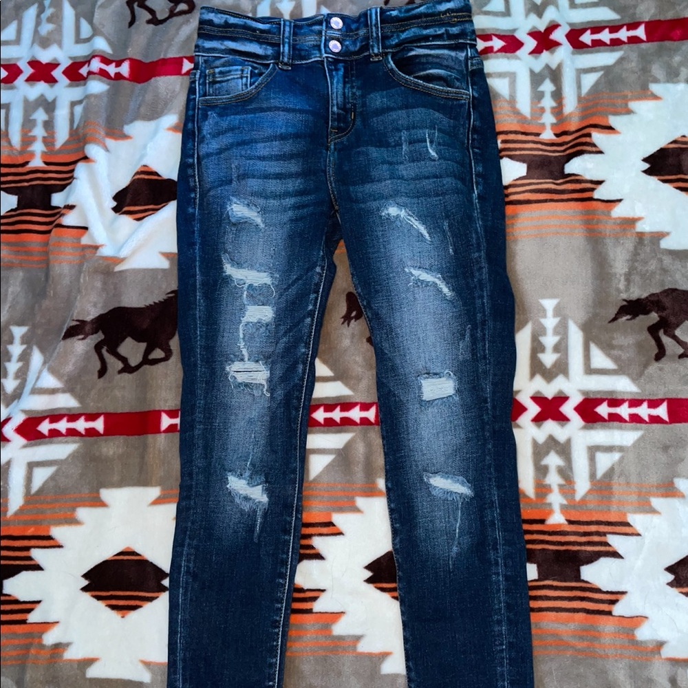 KanCan Ripped Skinny Jeans   Youth Girl Size 12